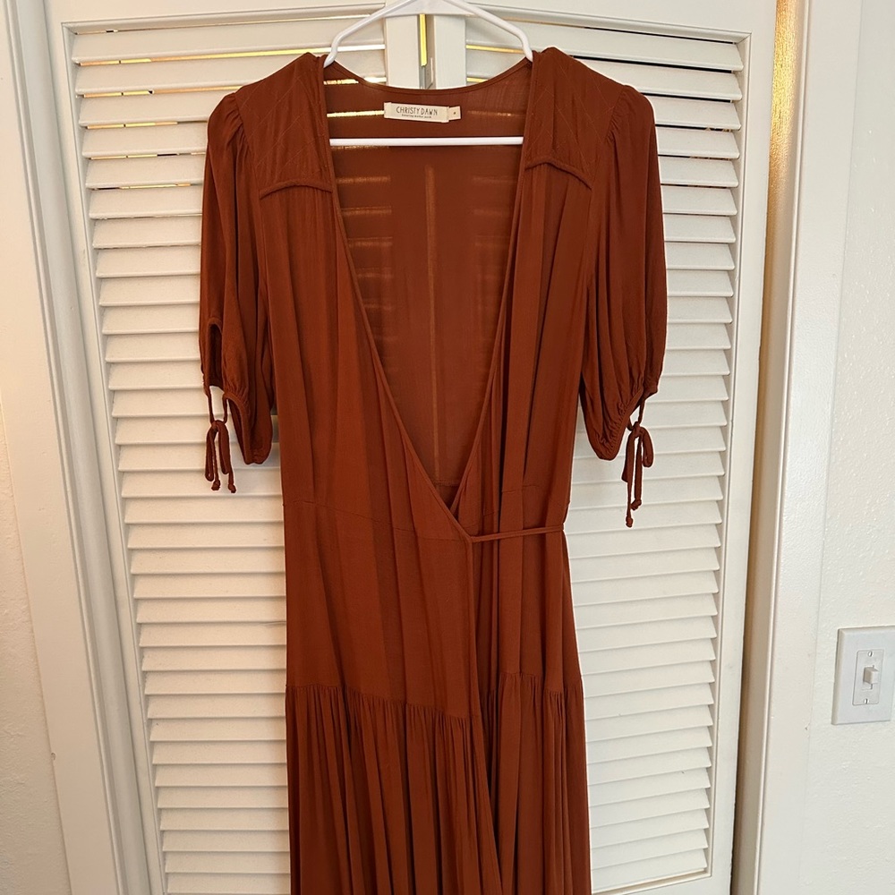 Christy Dawn Augusta Dress in Rust